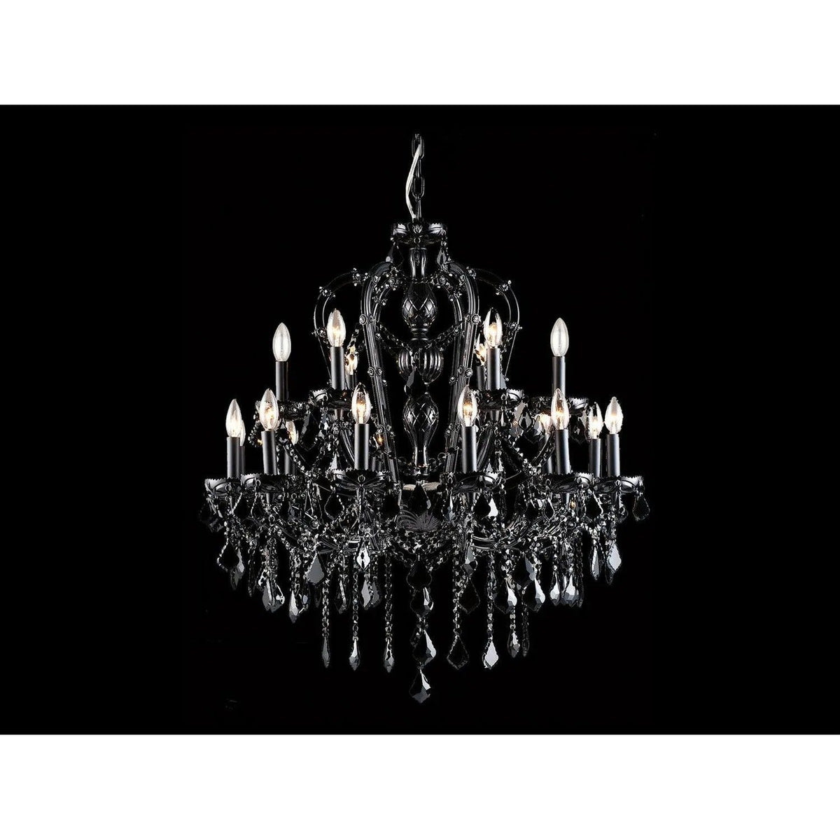 Avenue Lighting - Onyx Ln. Chandelier - HF1040-BLK | Montreal Lighting & Hardware