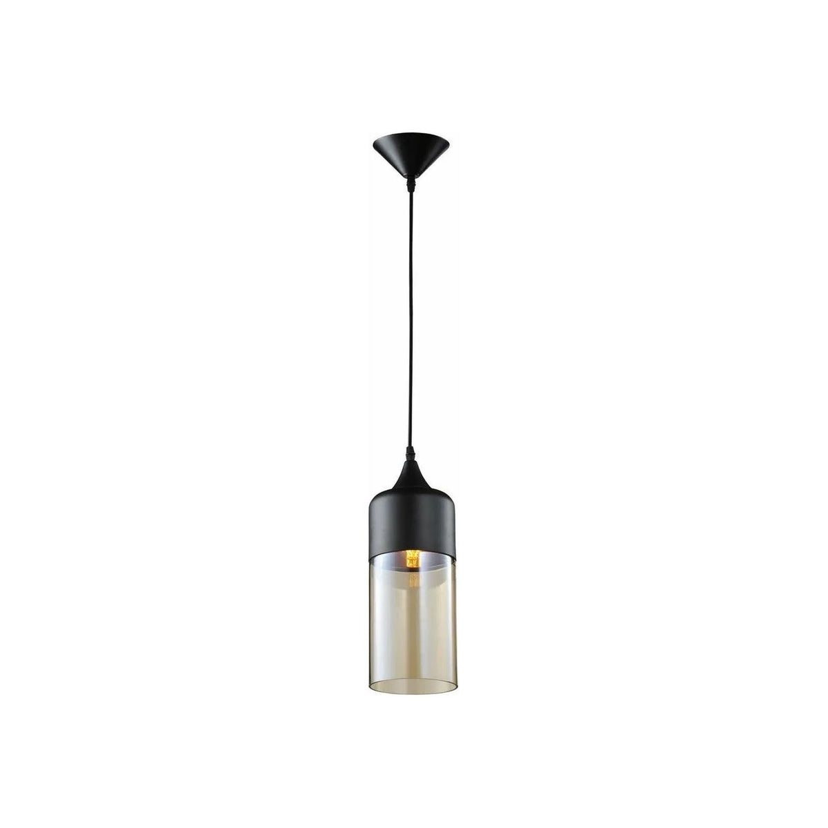 Avenue Lighting - Robertson Blvd. Cylinder Pendant - HF9112-BKBZ | Montreal Lighting & Hardware