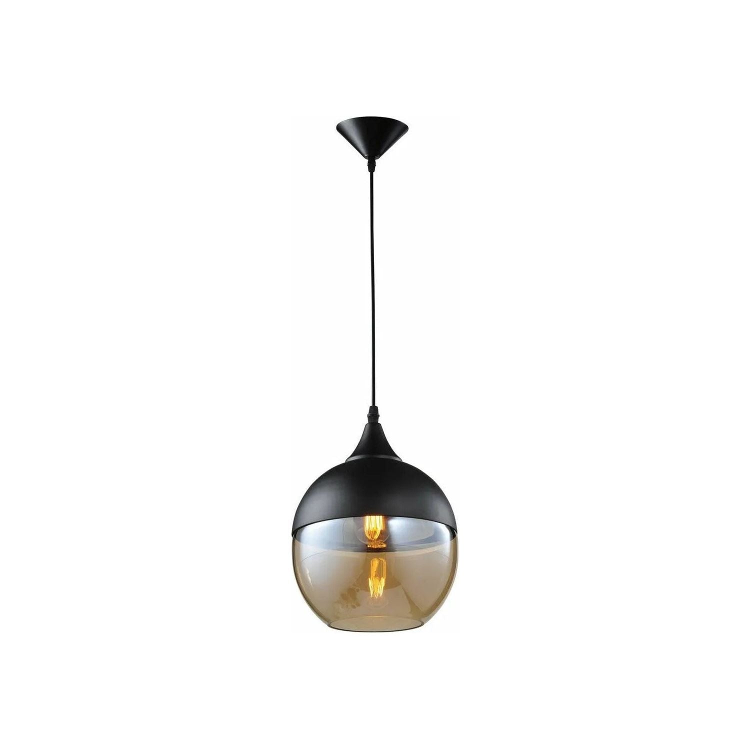 Avenue Lighting - Robertson Blvd. Round Pendant - HF9111-BKBZ | Montreal Lighting & Hardware