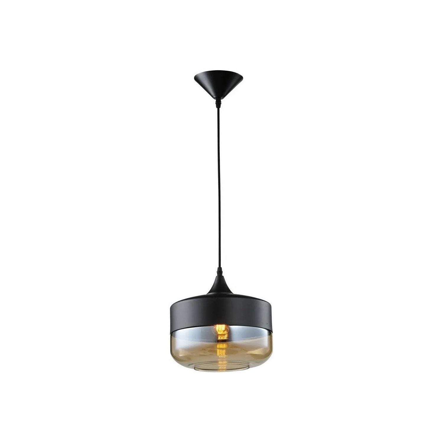 Avenue Lighting - Robertson Blvd. Wide Pendant - HF9113-BKBZ | Montreal Lighting & Hardware