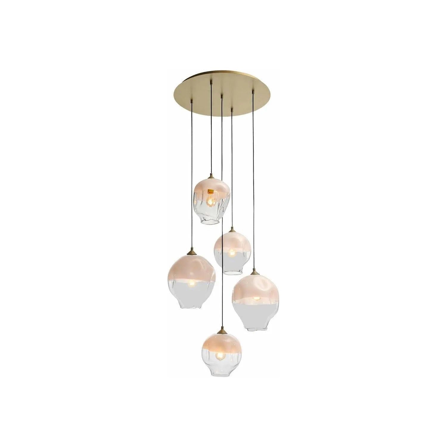 Avenue Lighting - Sonoma Ave. Multi Pendant - HF8145-BB-WH | Montreal Lighting & Hardware