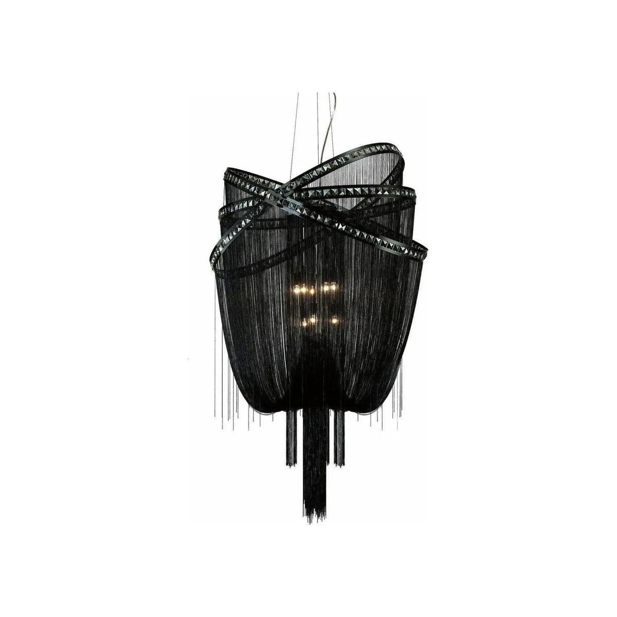 Avenue Lighting - Wilshire Blvd. Chandelier - HF1610-BLK | Montreal Lighting & Hardware