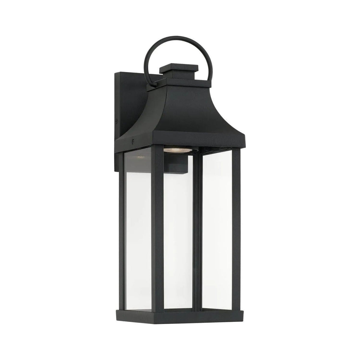 Capital Lighting Fixture Company - Bradford Outdoor Wall Lantern - 946411BK-GL | Montreal Lighting & Hardware