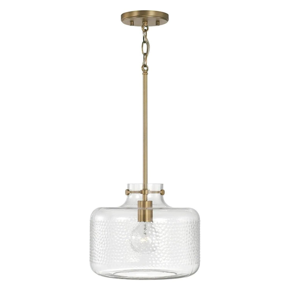 Capital Lighting Fixture Company - Brighton Dotted Glass Pendant - 342512AD | Montreal Lighting & Hardware