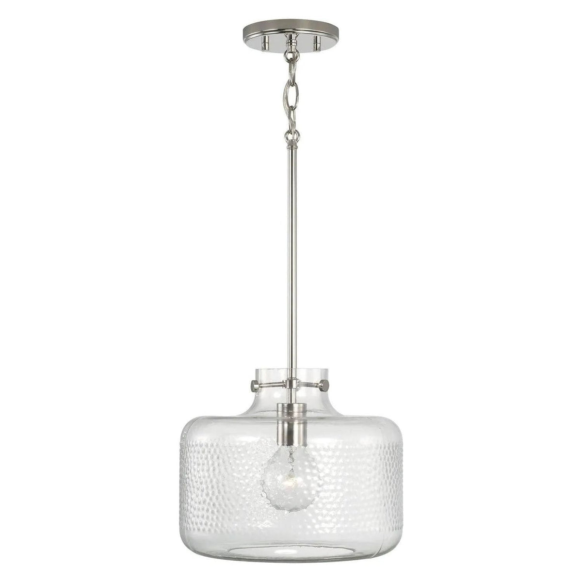 Capital Lighting Fixture Company - Brighton Dotted Glass Pendant - 342512PN | Montreal Lighting & Hardware