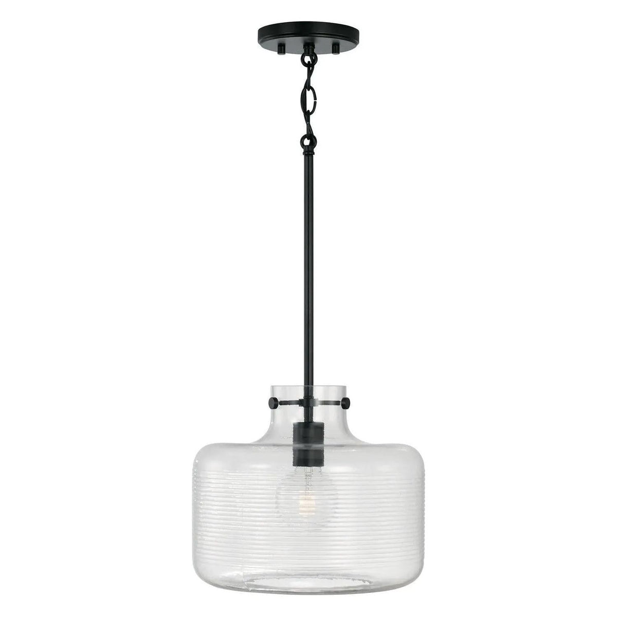 Capital Lighting Fixture Company - Brighton Ribbed Glass Pendant - 342511MB | Montreal Lighting & Hardware