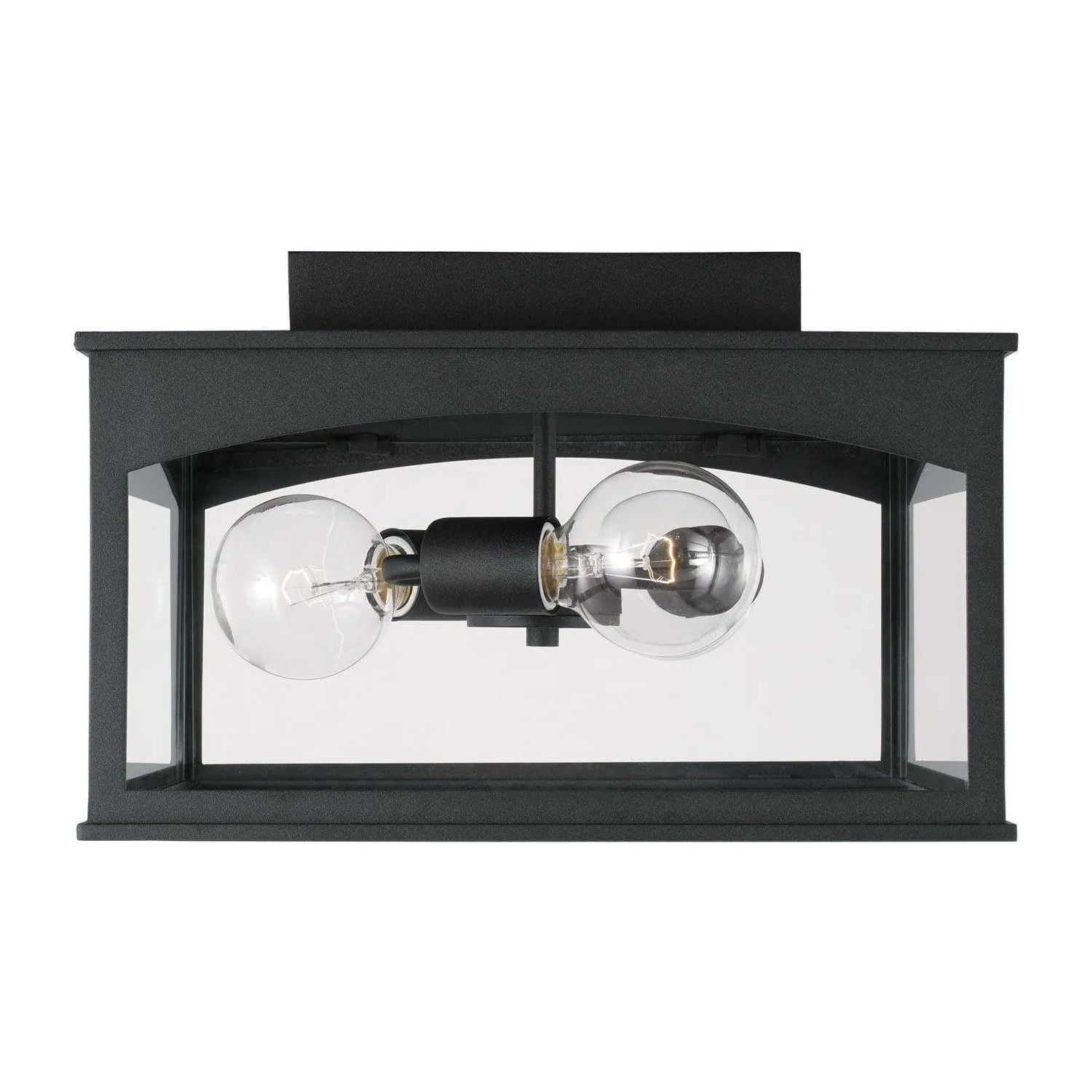 Capital Lighting Fixture Company - Burton Outdoor Flush Mount - 946731BK | Montreal Lighting & Hardware