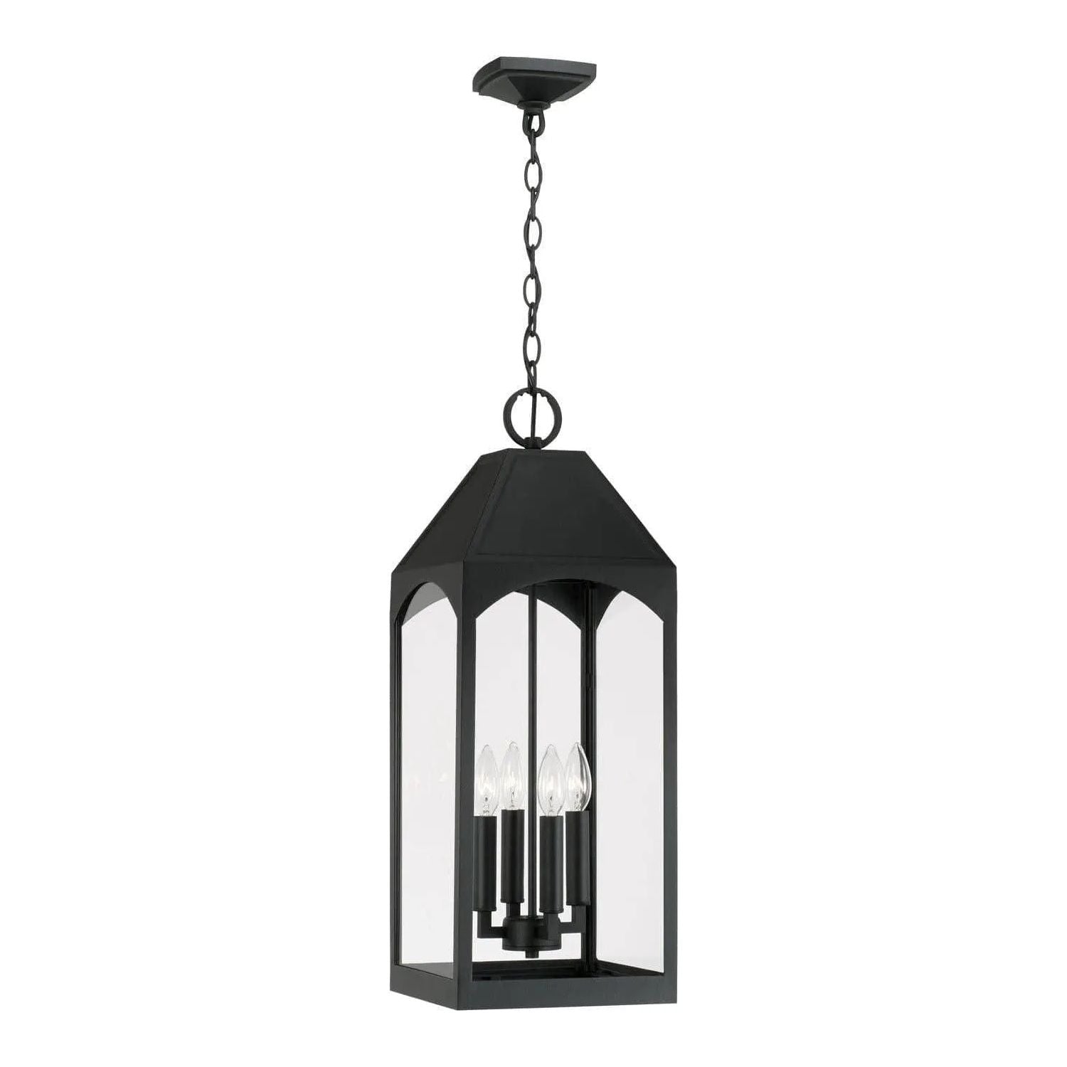 Capital Lighting Fixture Company - Burton Outdoor Hanging Lantern - 946342BK | Montreal Lighting & Hardware