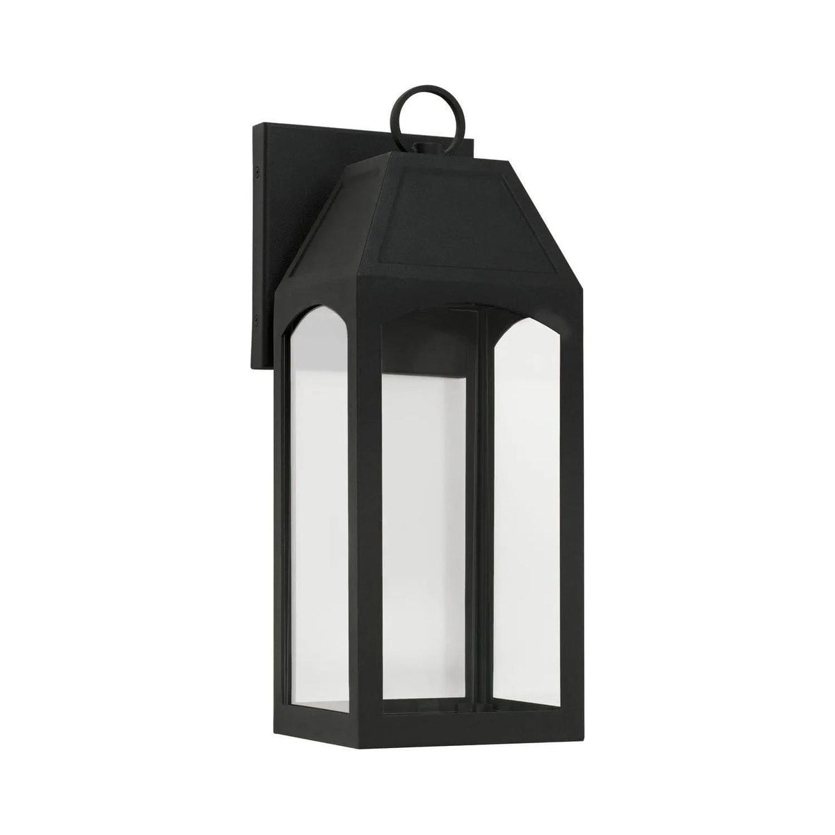 Capital Lighting Fixture Company - Burton Outdoor Wall Lantern - 946311BK-GL | Montreal Lighting & Hardware