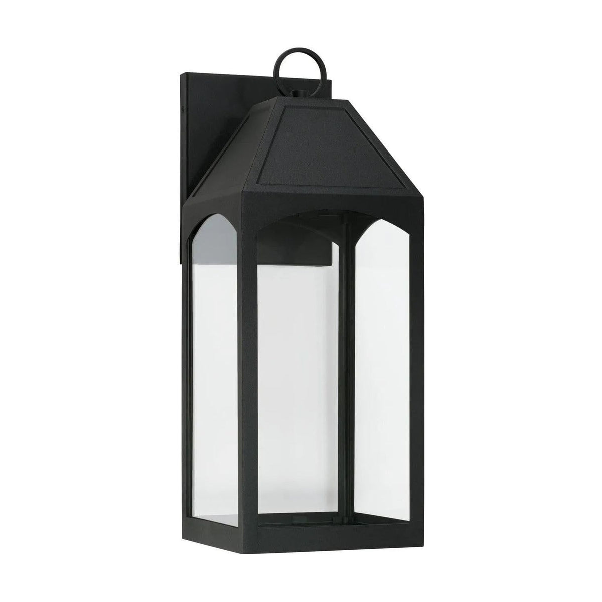 Capital Lighting Fixture Company - Burton Outdoor Wall Lantern - 946321BK-GL | Montreal Lighting & Hardware