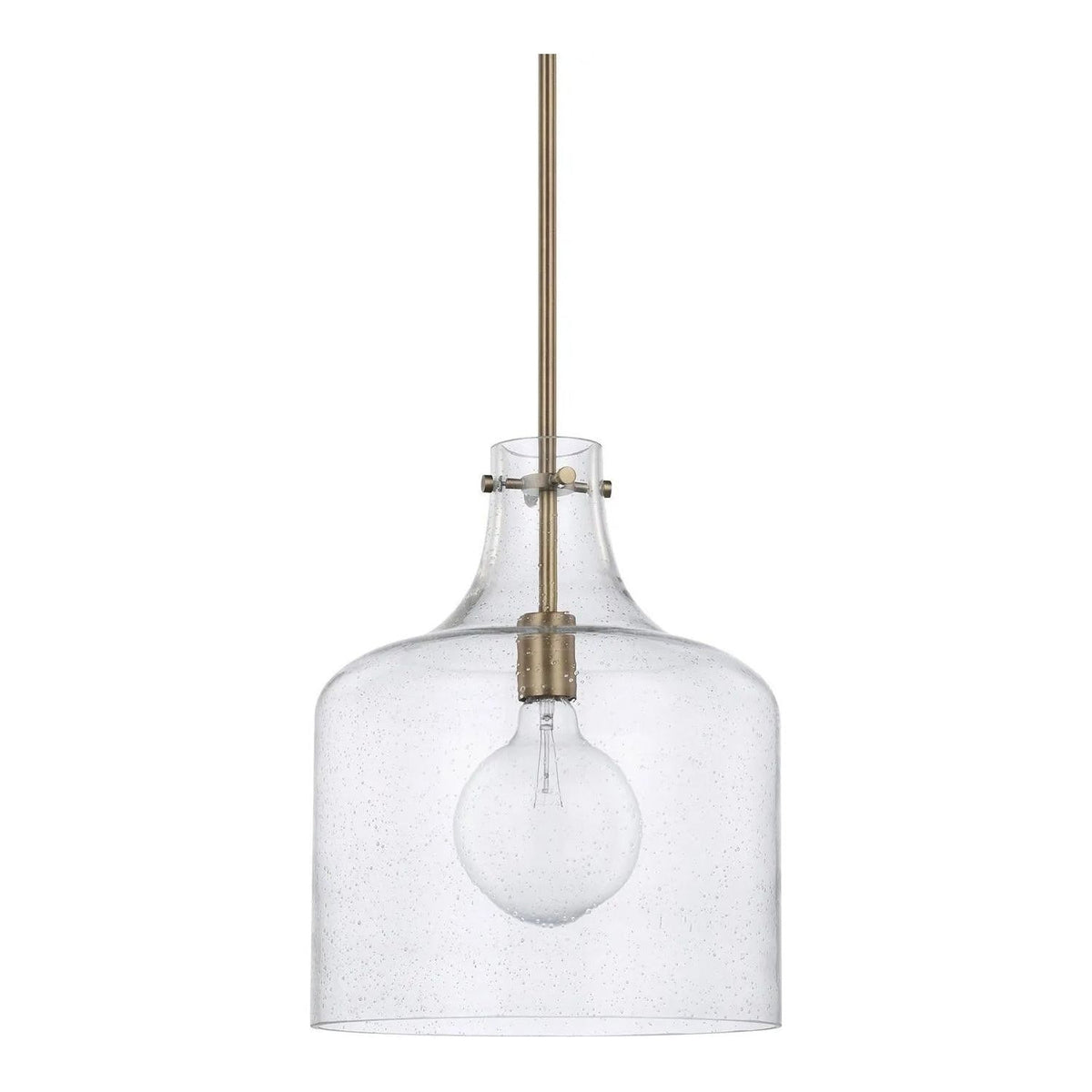 Capital Lighting Fixture Company - Crawford Seeded Glass Pendant - 325712AD | Montreal Lighting & Hardware