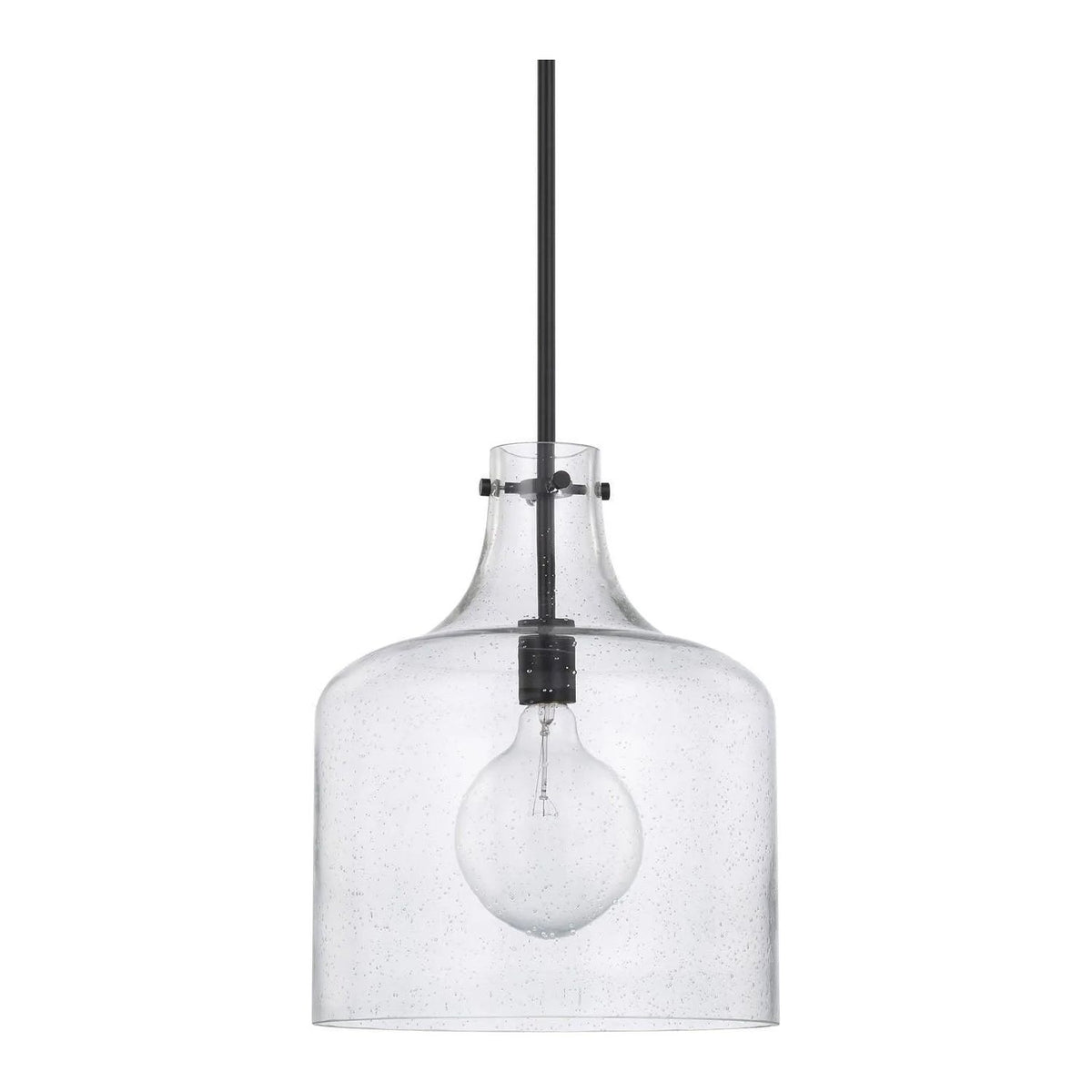 Capital Lighting Fixture Company - Crawford Seeded Glass Pendant - 325712MB | Montreal Lighting & Hardware