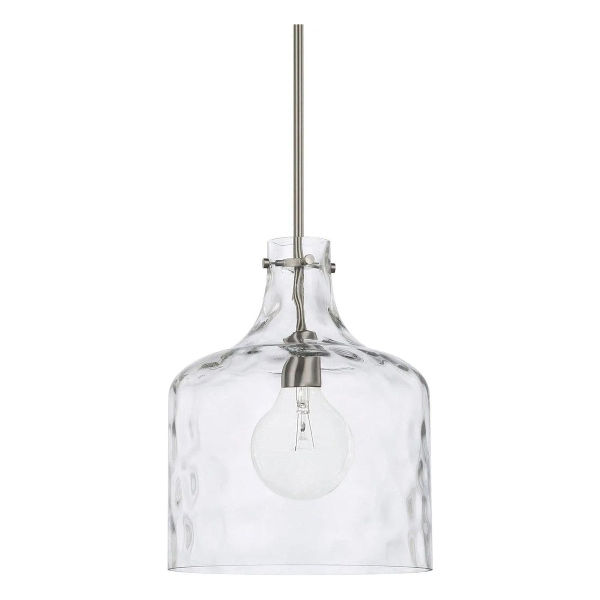 Capital Lighting Fixture Company - Crawford Water Glass Pendant - 325717BN | Montreal Lighting & Hardware