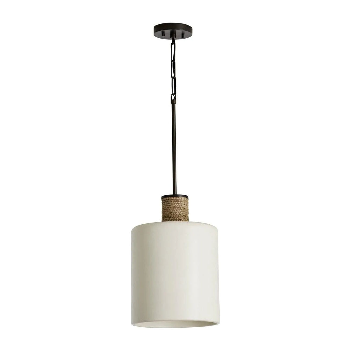 Capital Lighting Fixture Company - Destin Jute Cylinder Pendant - 340611PW | Montreal Lighting & Hardware