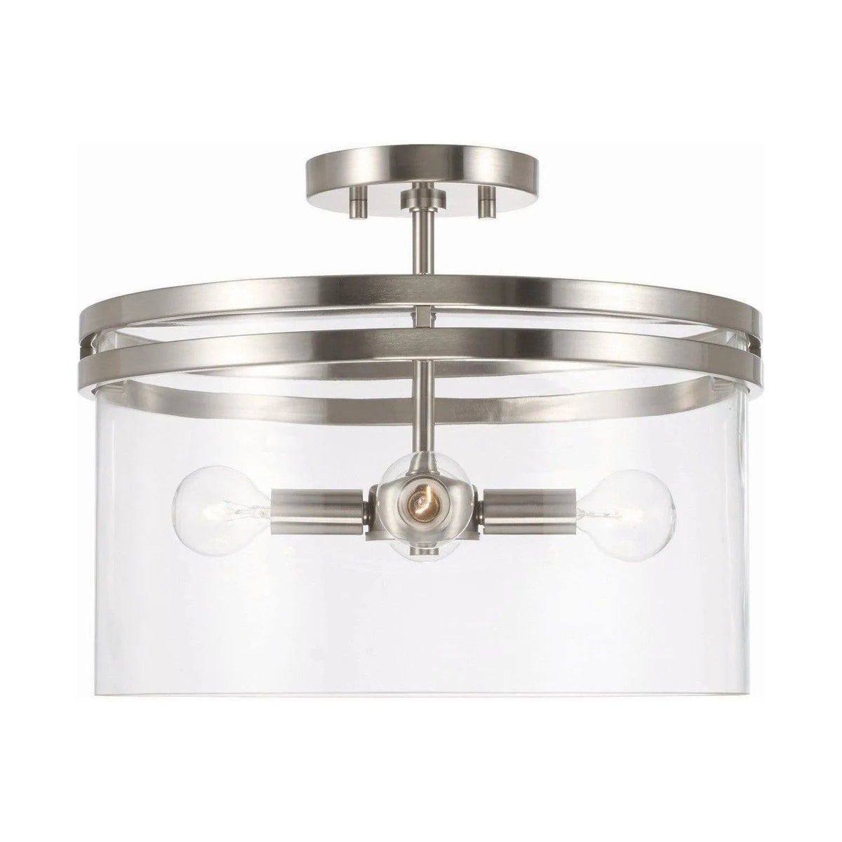 Capital Lighting Fixture Company - Fuller Semi-Flush Mount - 248741BN | Montreal Lighting & Hardware