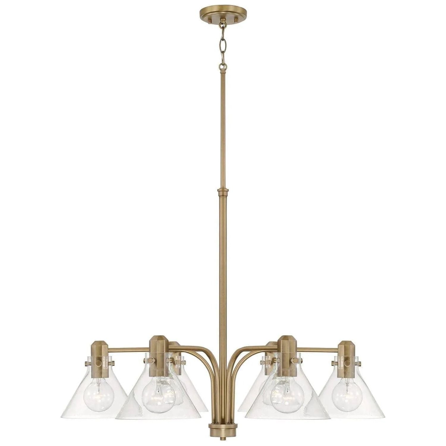 Capital Lighting Fixture Company - Greer Chandelier - 445861AD-528 | Montreal Lighting & Hardware