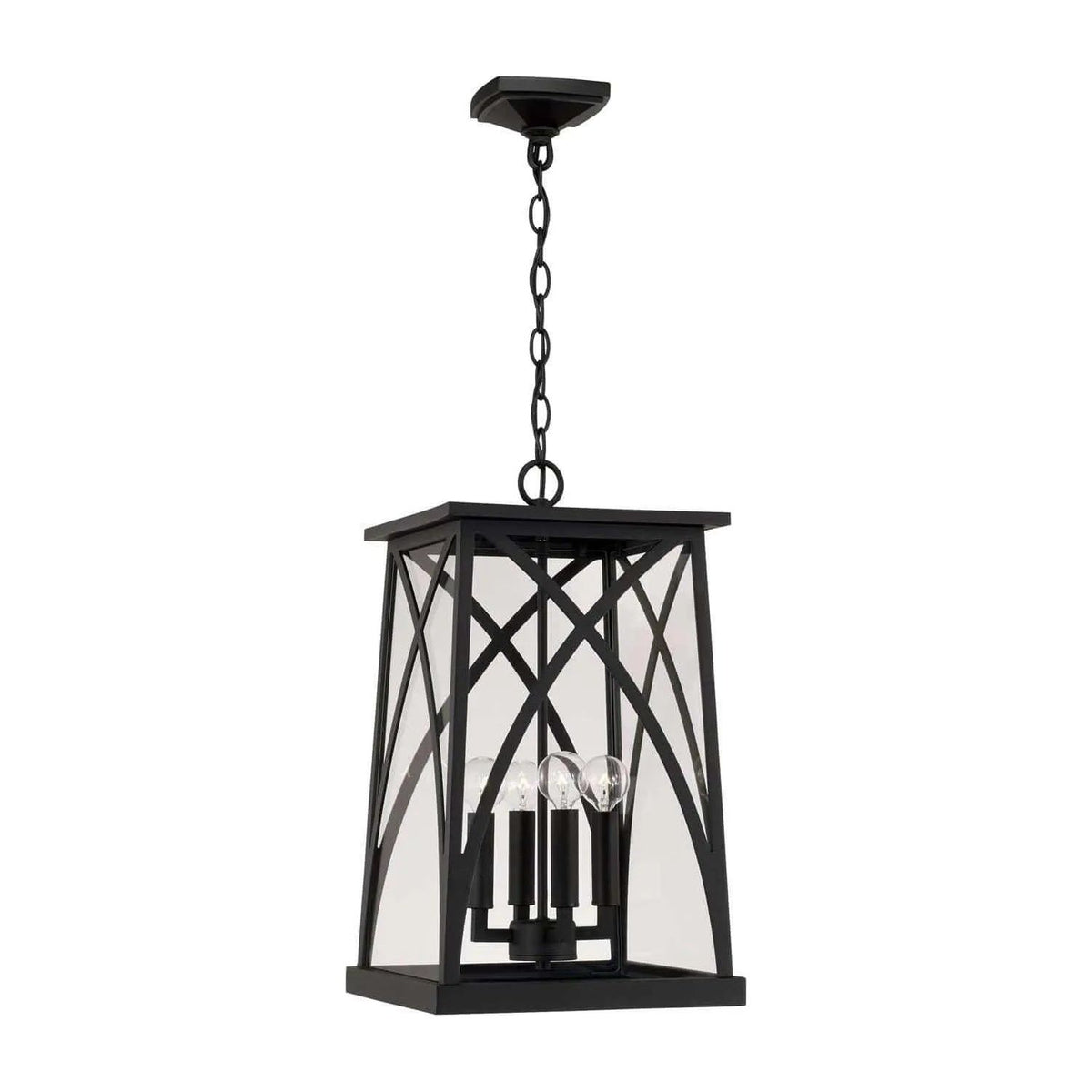 Capital Lighting Fixture Company - Marshall Outdoor Hanging Lantern - 946542BK | Montreal Lighting & Hardware