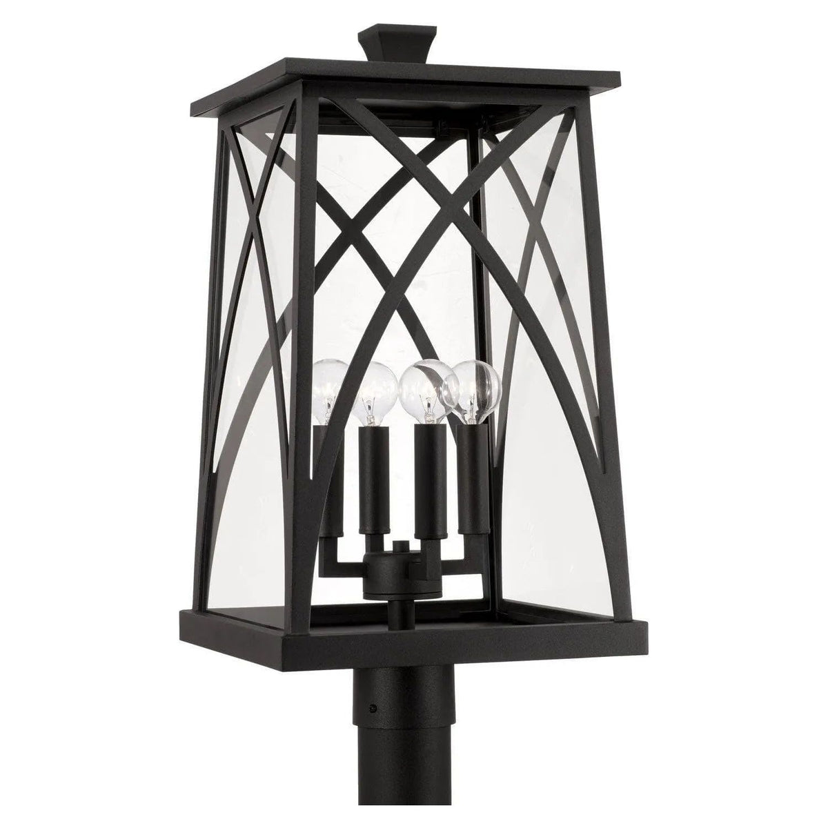 Capital Lighting Fixture Company - Marshall Outdoor Post Lantern - 946543BK | Montreal Lighting & Hardware