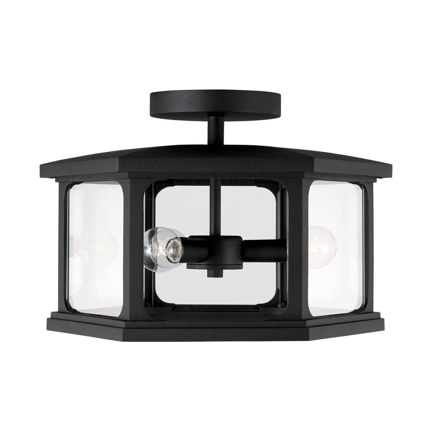 Capital Lighting Fixture Company - Walton Outdoor Semi-Flush Mount - 946632BK | Montreal Lighting & Hardware