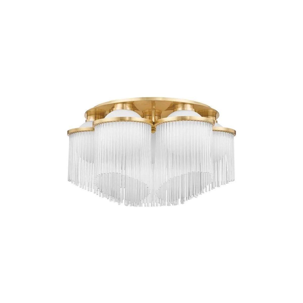 Corbett Lighting - Celestial Semi Flush Mount - 398-26-AGB | Montreal Lighting & Hardware