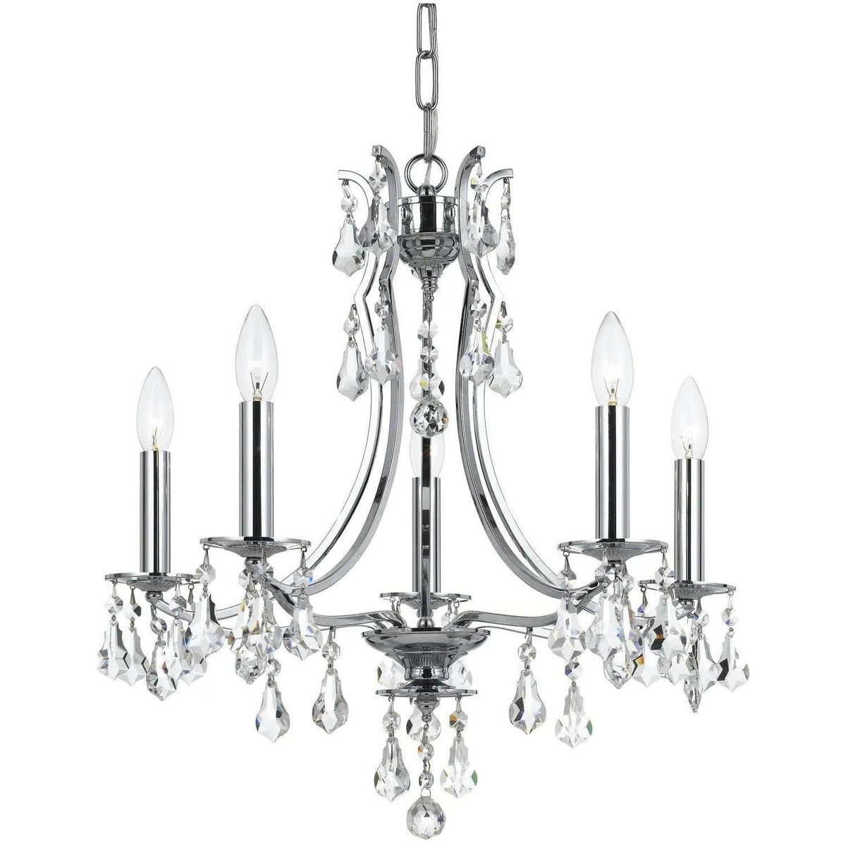 Crystorama - Cedar Chandelier - 5935-CH-CL-MWP | Montreal Lighting & Hardware