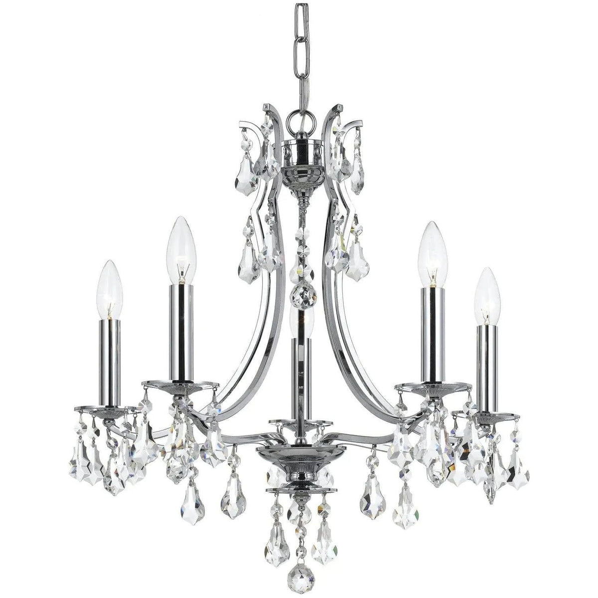 Crystorama - Cedar Chandelier - 5935-CH-CL-S | Montreal Lighting & Hardware