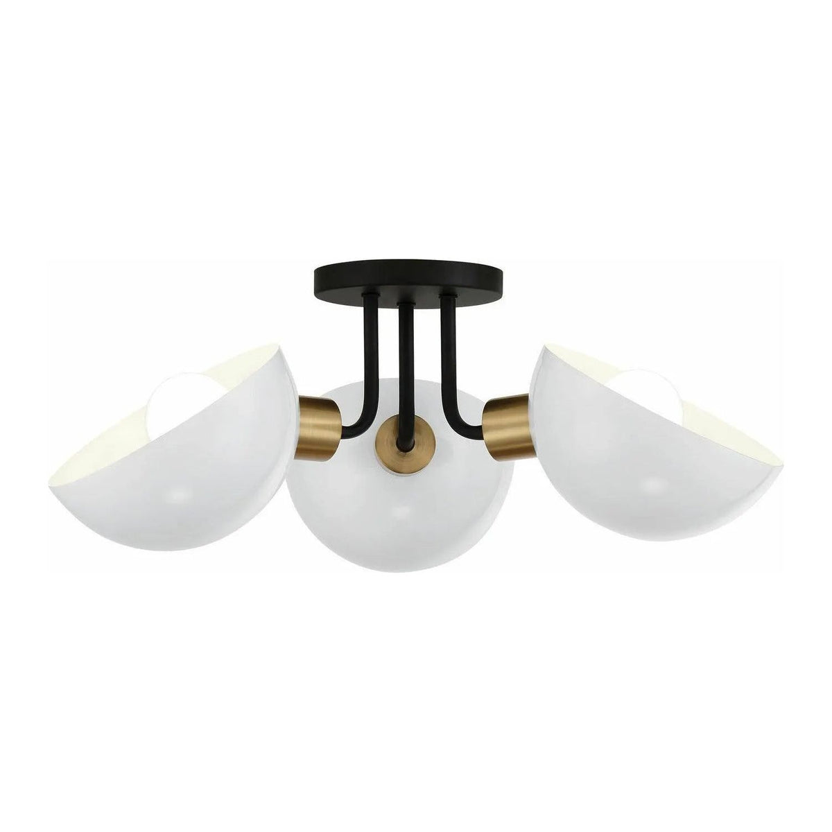 Crystorama - Gigi Semi-Flush Mount - GIG-810-BK-AG | Montreal Lighting & Hardware