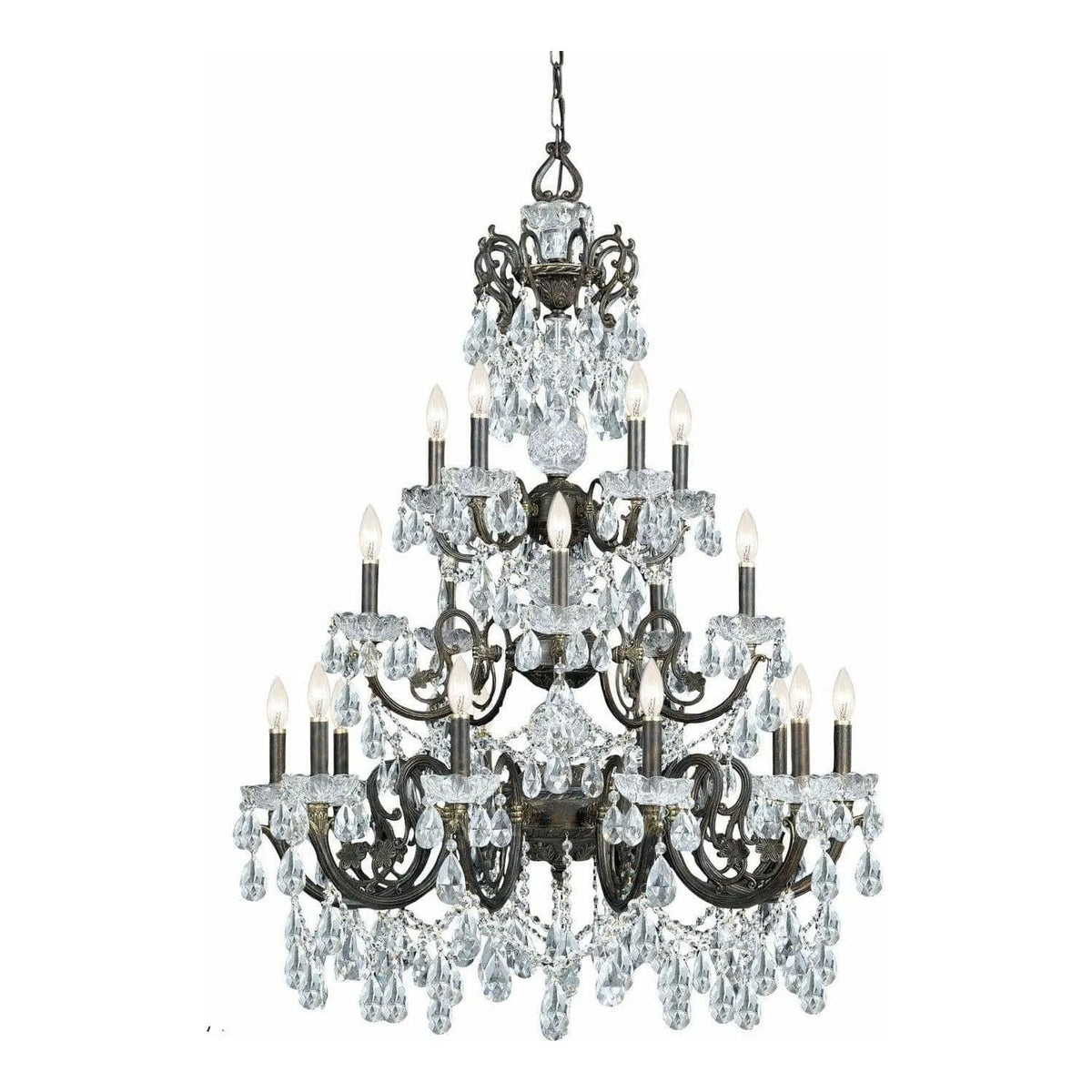 Crystorama - Legacy 20 Light Chandelier - 5190-EB-CL-I | Montreal Lighting & Hardware