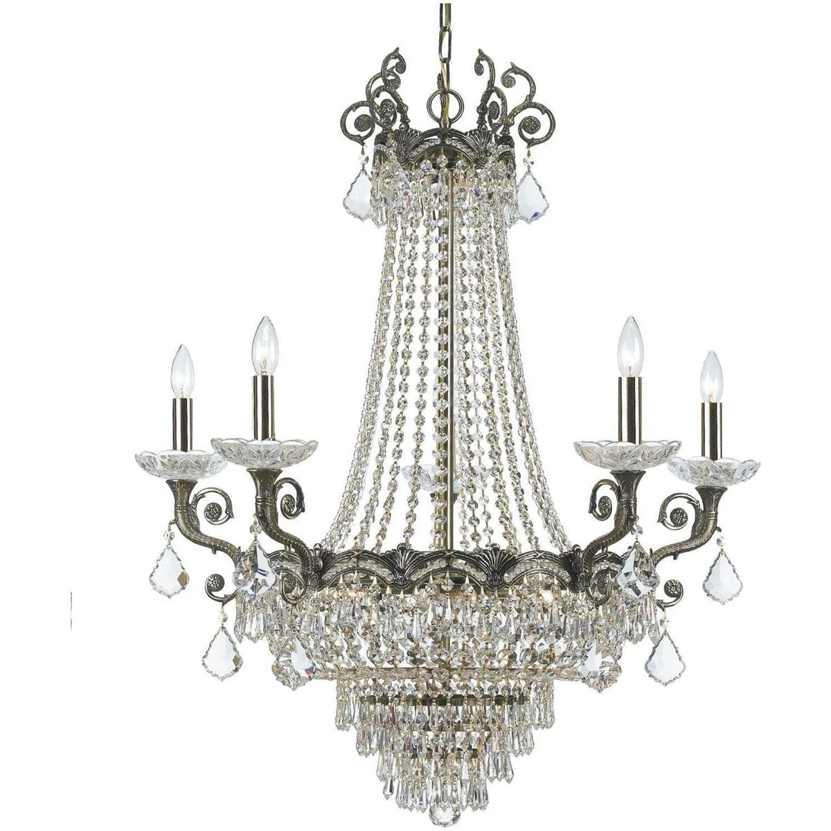 Crystorama - Majestic Chandelier - 1486-HB-CL-SAQ | Montreal Lighting & Hardware