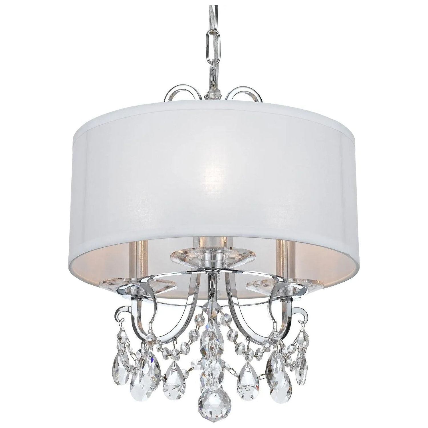 Crystorama - Othello Drum Shade Mini Chandelier - 6623-CH-CL-MWP | Montreal Lighting & Hardware