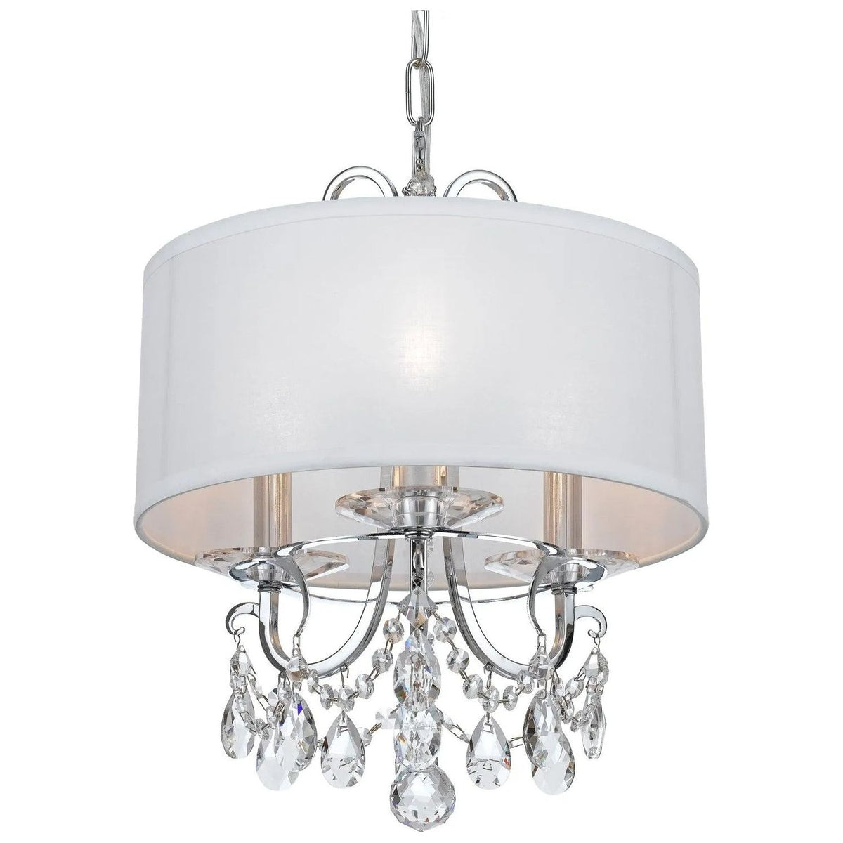 Crystorama - Othello Drum Shade Mini Chandelier - 6623-CH-CL-MWP | Montreal Lighting & Hardware