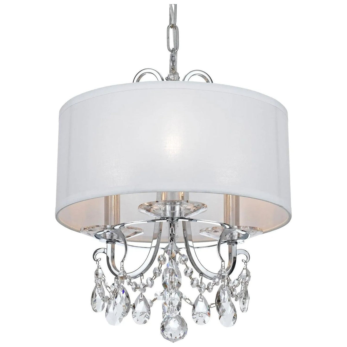 Crystorama - Othello Drum Shade Mini Chandelier - 6623-CH-CL-S | Montreal Lighting & Hardware