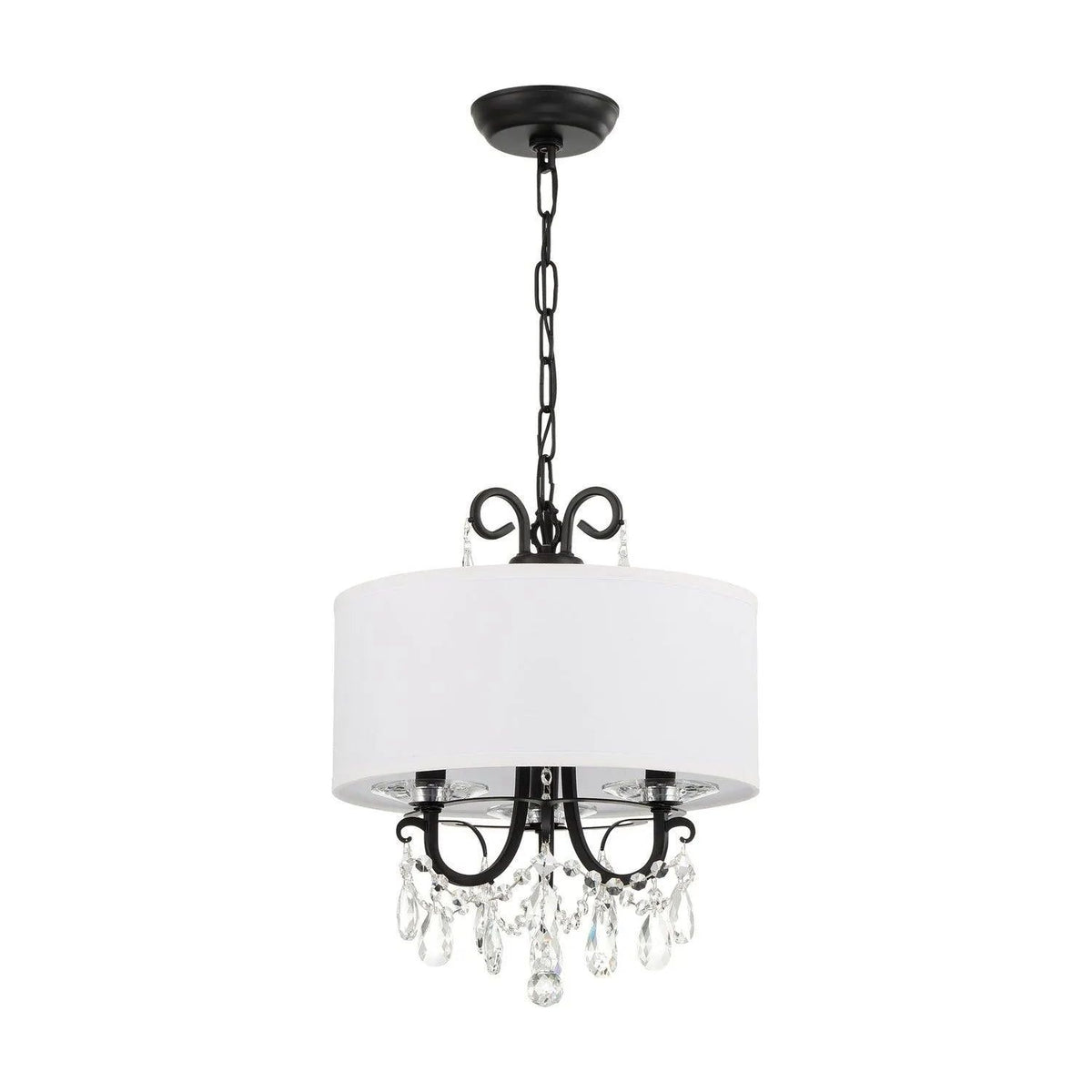 Crystorama - Othello Drum Shade Mini Chandelier - 6623-MK-CL-MWP | Montreal Lighting & Hardware