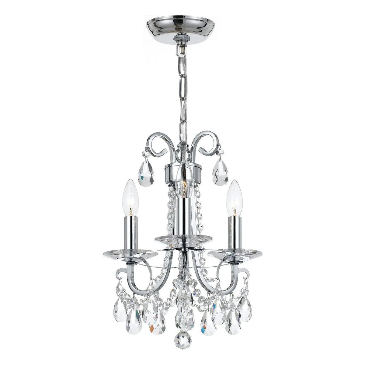 Crystorama - Othello Mini Chandelier - 6823-CH-CL-S | Montreal Lighting & Hardware