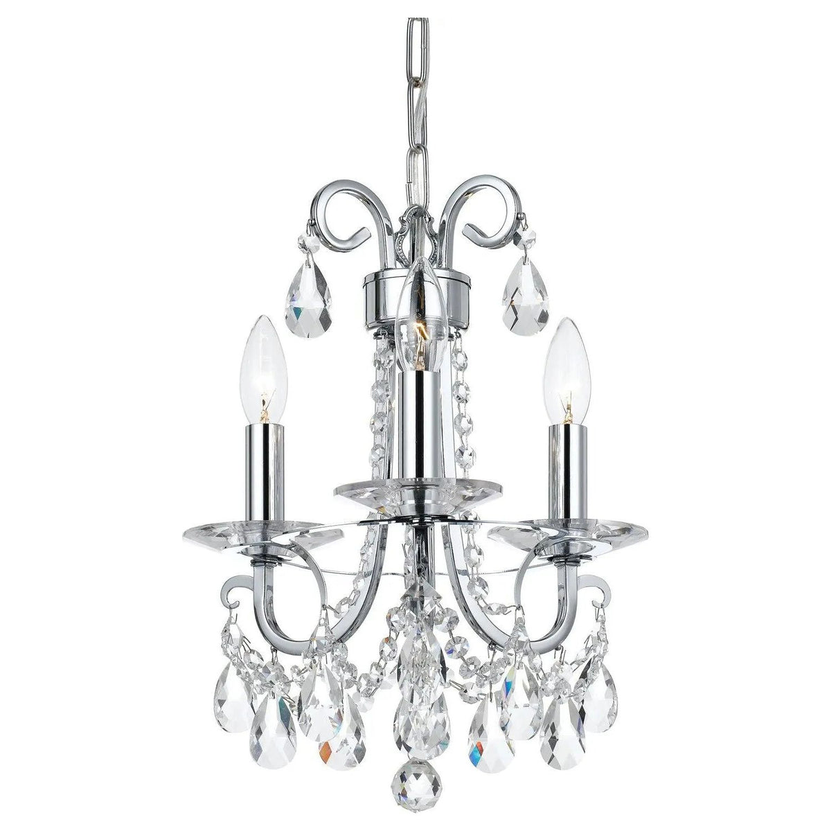 Crystorama - Othello Mini Chandelier - 6823-CH-CL-SAQ | Montreal Lighting & Hardware