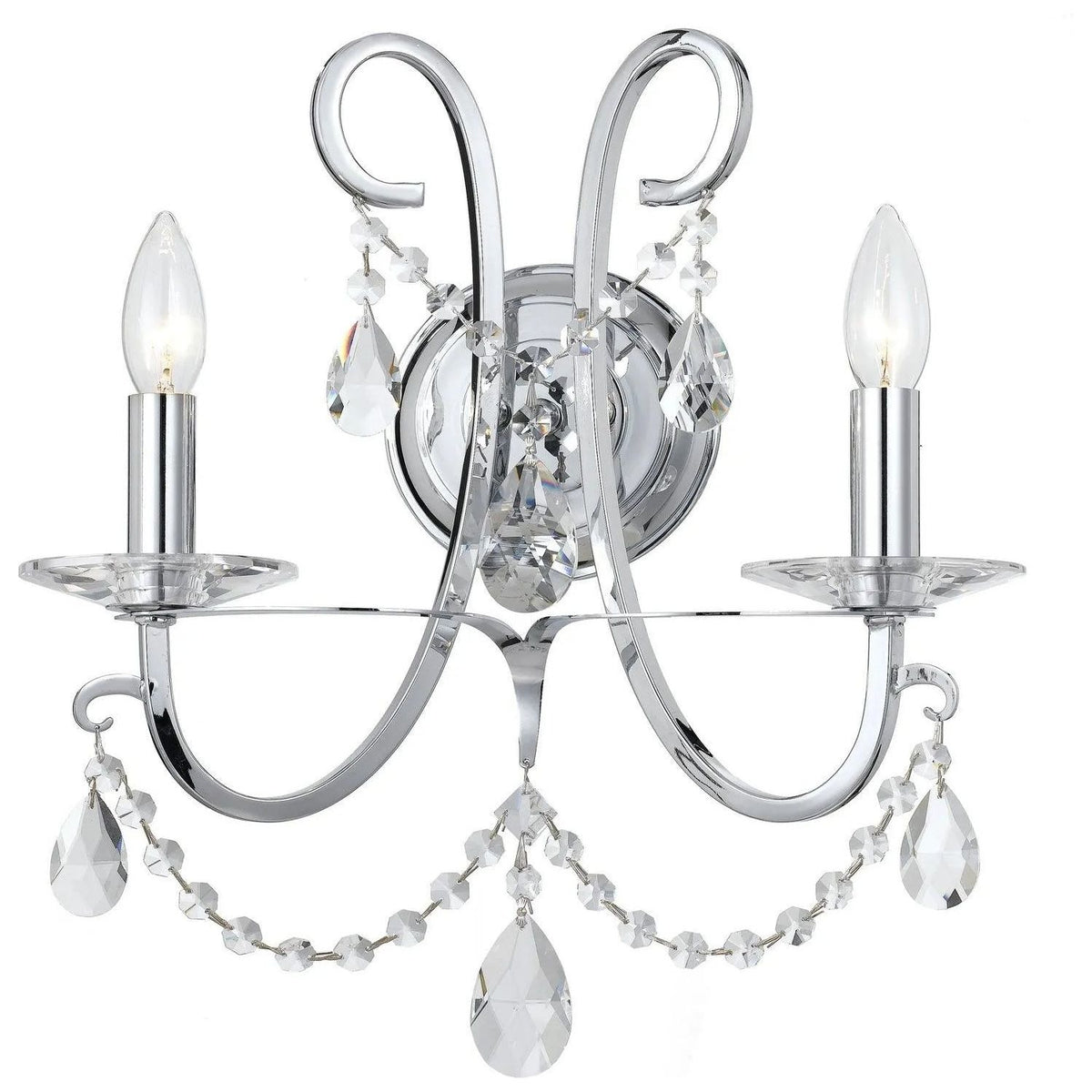 Crystorama - Othello Wall Sconce - 6822-CH-CL-MWP | Montreal Lighting & Hardware