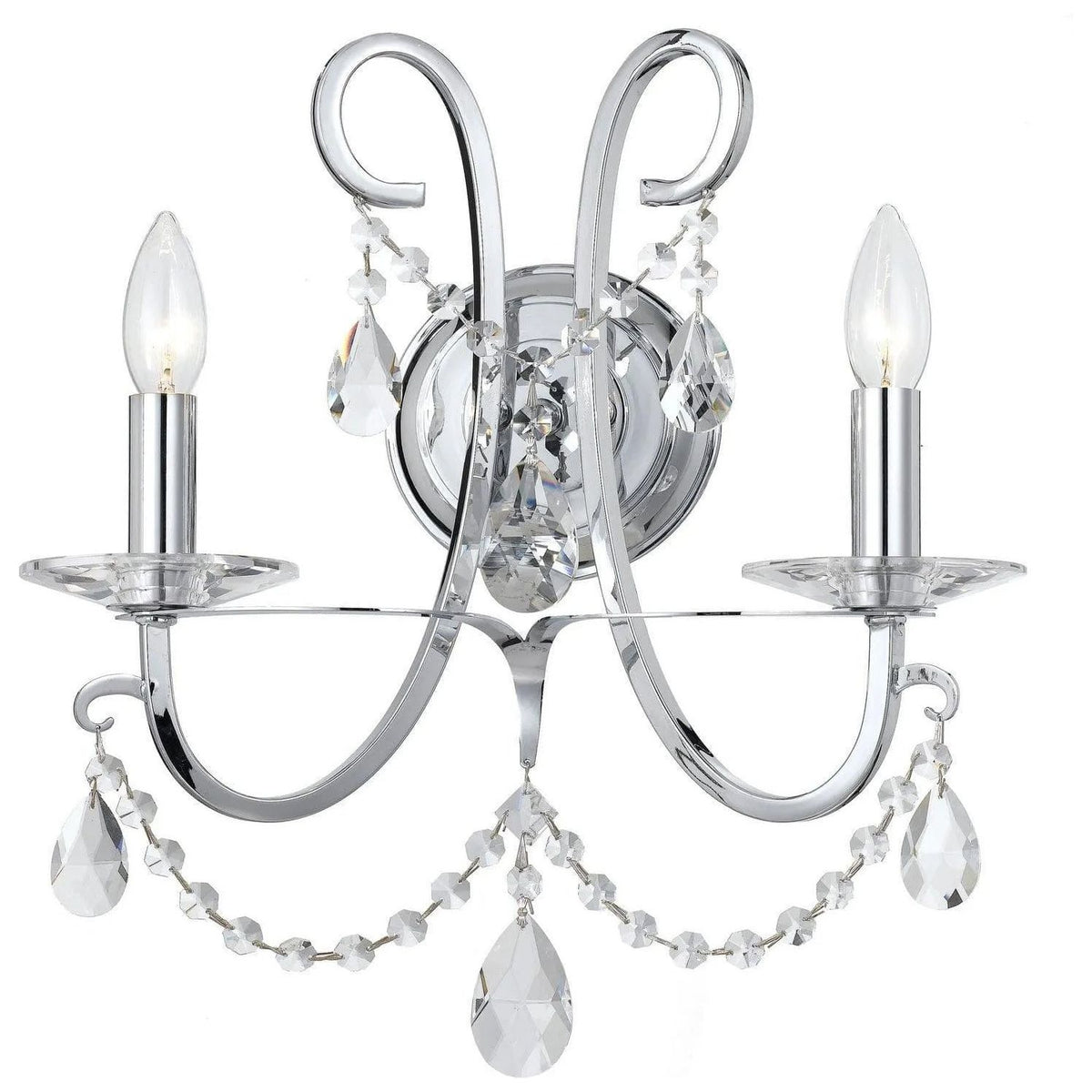 Crystorama - Othello Wall Sconce - 6822-CH-CL-S | Montreal Lighting & Hardware