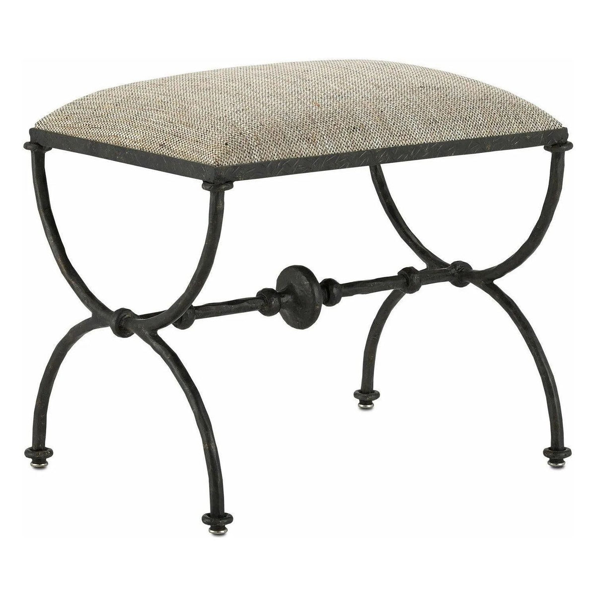 Currey and Company - Agora Ottoman - 7000-0992 | Montreal Lighting & Hardware