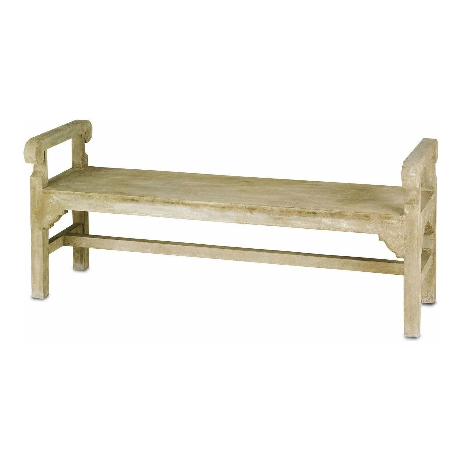 Currey and Company - Chippendale Bench - 2022 | Montreal Lighting & Hardware