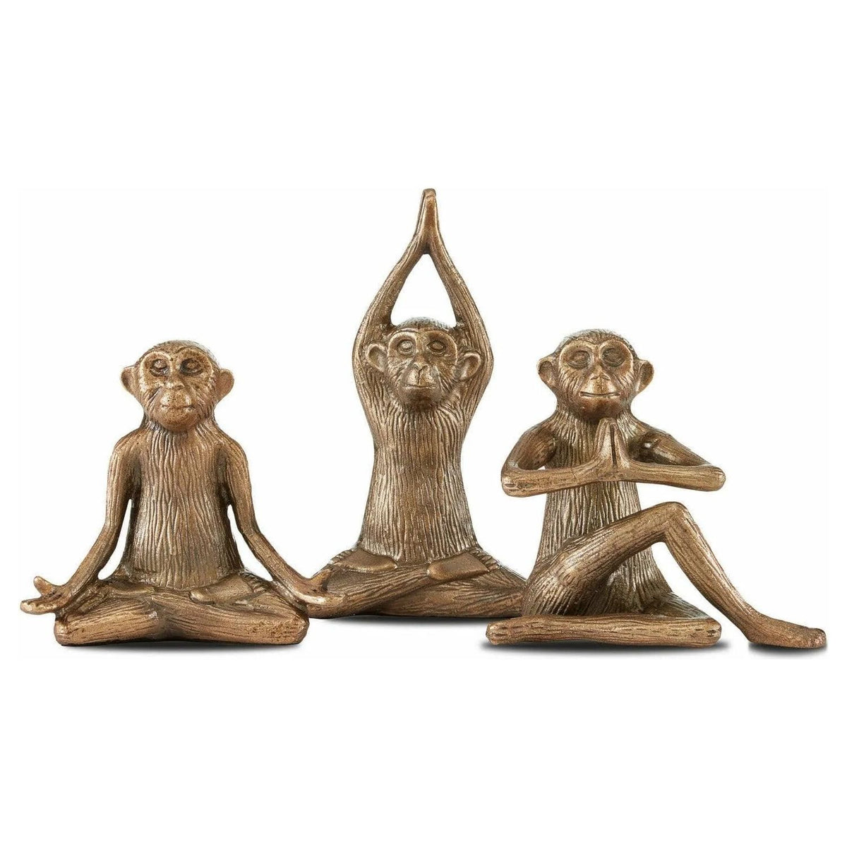 Currey and Company - Monkey Set of 3 - 1200-0518 | Montreal Lighting & Hardware