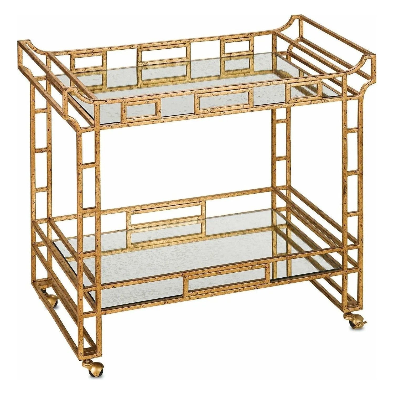 Currey and Company - Odeon Bar Cart - 4217 | Montreal Lighting & Hardware