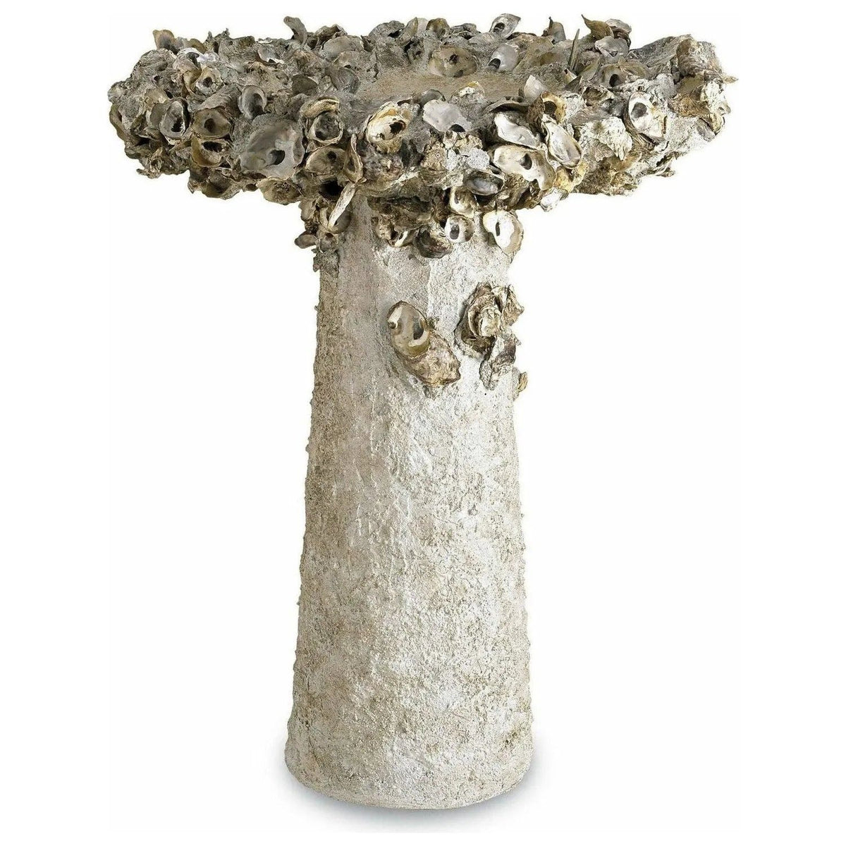 Currey and Company - Oyster Shell Bird Bath - 2765 | Montreal Lighting & Hardware