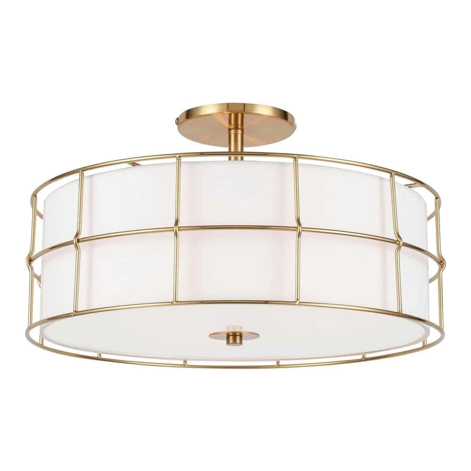 Dainolite - Alcala Semi-Flush Mount - ALC-163SF-AGB | Montreal Lighting & Hardware