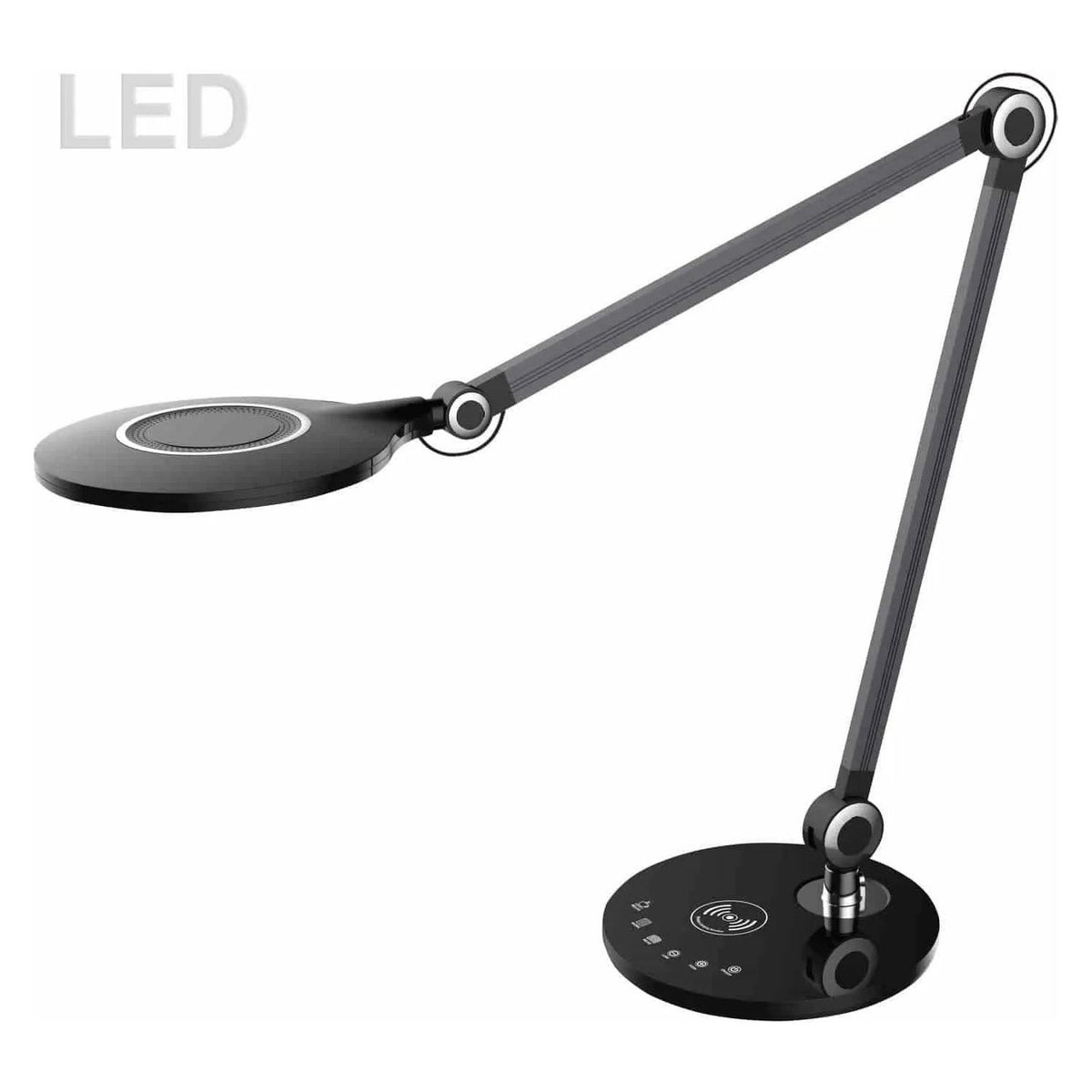 Dainolite - Alina LED Desk Lamp - ALA-1910LEDT-BK | Montreal Lighting & Hardware