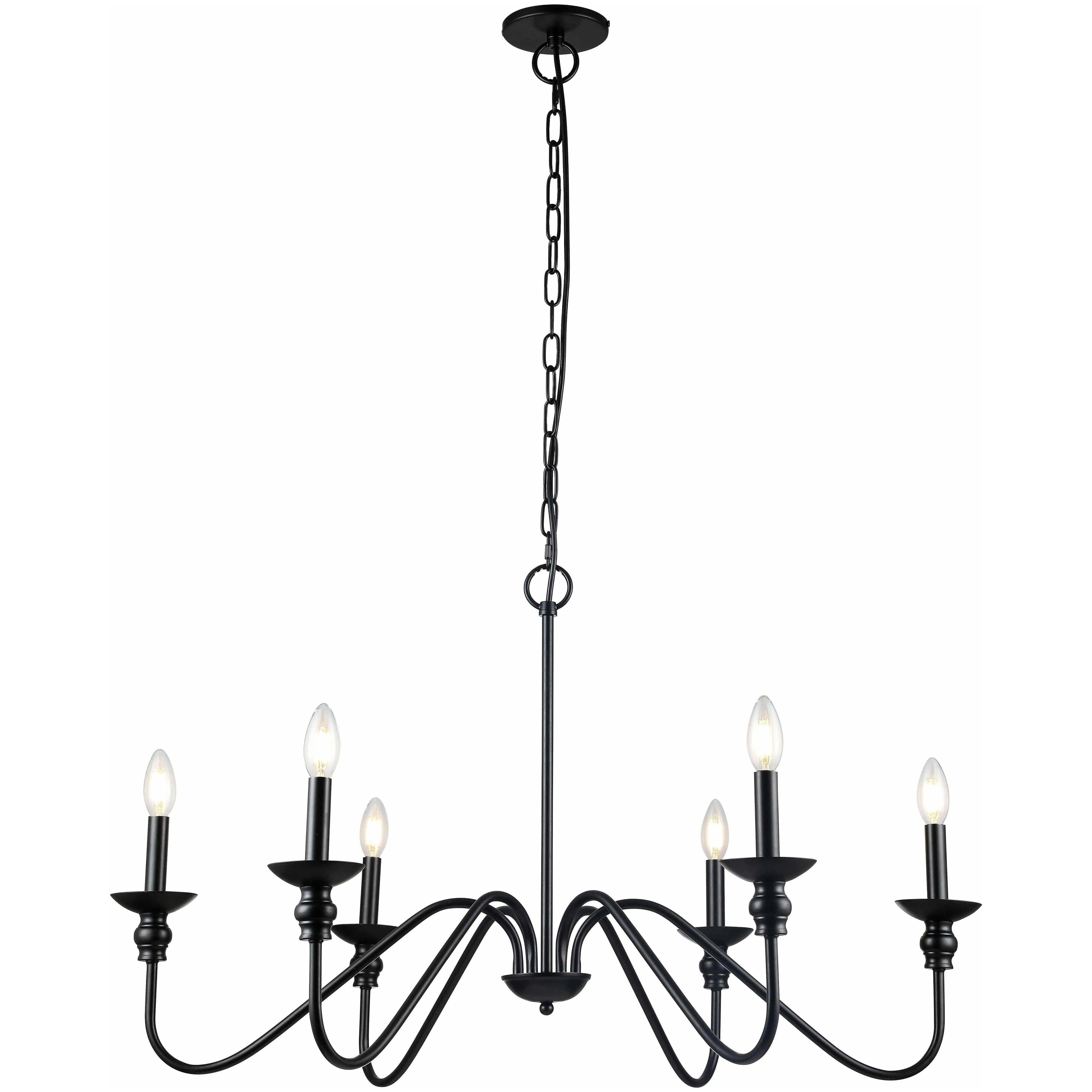 Dainolite - Clara Chandelier - CLA-366C-MB | Montreal Lighting & Hardware