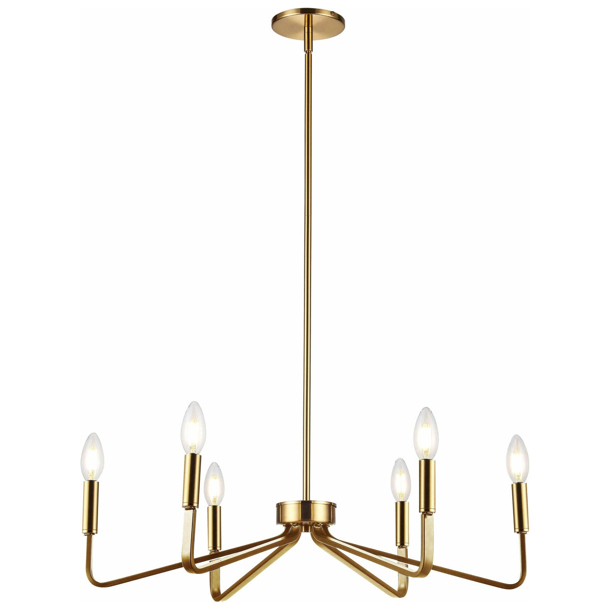 Dainolite - Clayton Chandelier - CLN-266C-AGB | Montreal Lighting & Hardware