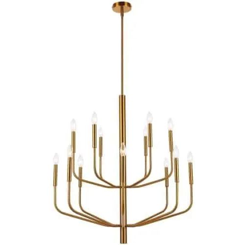 Dainolite - Eleanor Double Chandelier - ELN-3214C-AGB | Montreal Lighting & Hardware