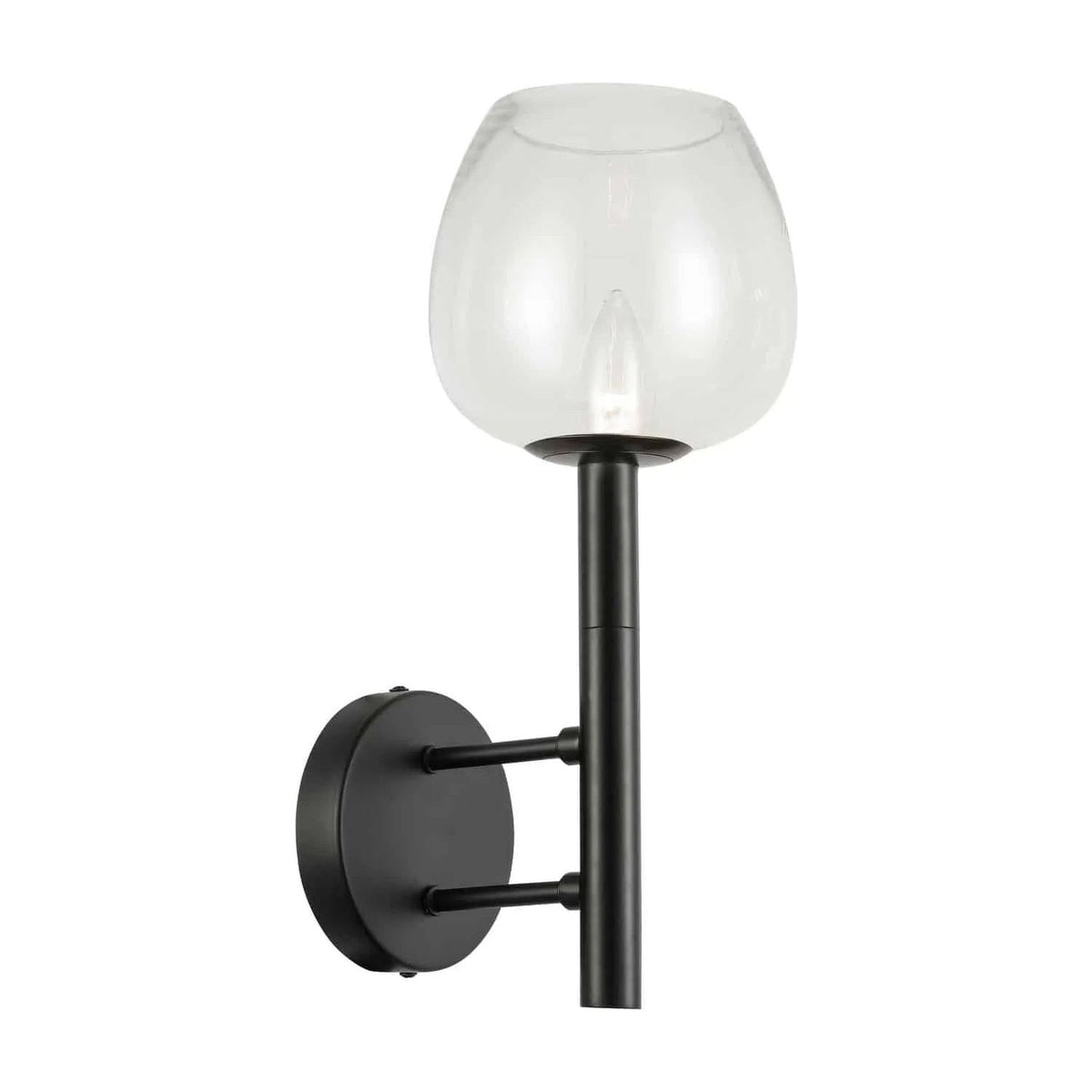 Dainolite - Nora Wall Sconce - NOR-91W-MB-CLR | Montreal Lighting & Hardware