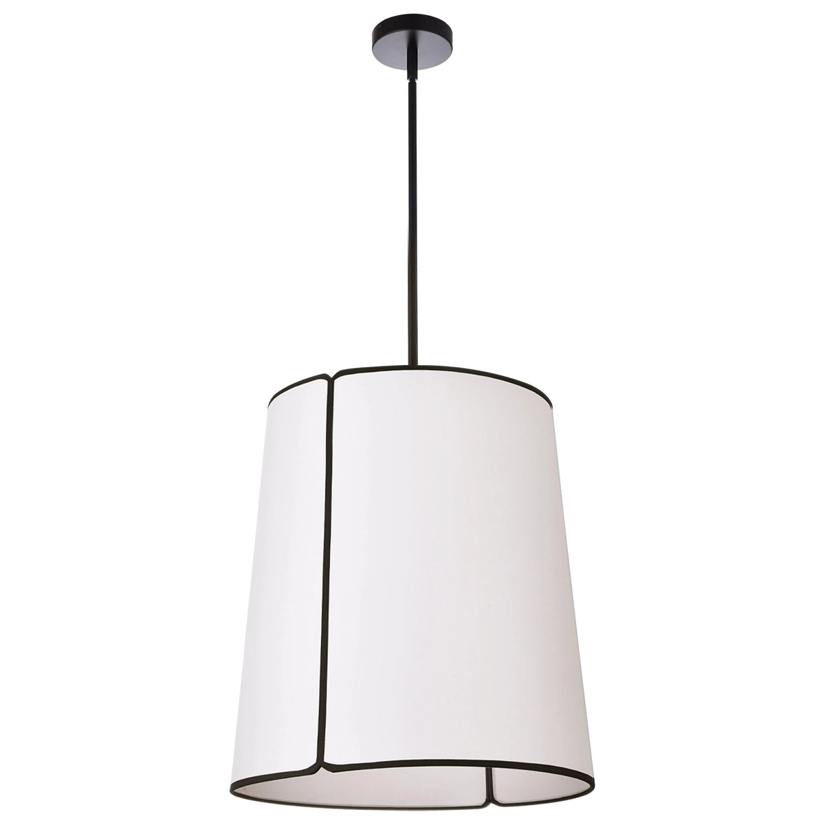 Dainolite - Notched Drum Pendant - NDR-183P-BK-WH | Montreal Lighting & Hardware