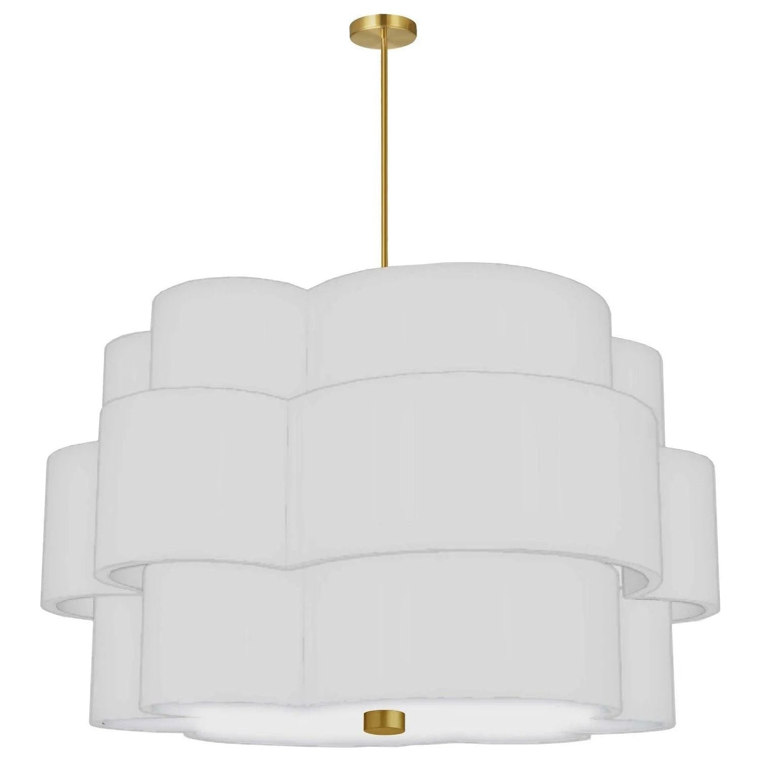 Dainolite - Phlox Chandelier - PLX-284C-AGB-WH | Montreal Lighting & Hardware